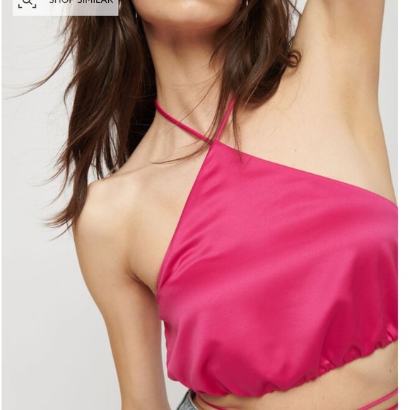2 for 30)Pink satin cami in size extra small - Picture 5 of 8